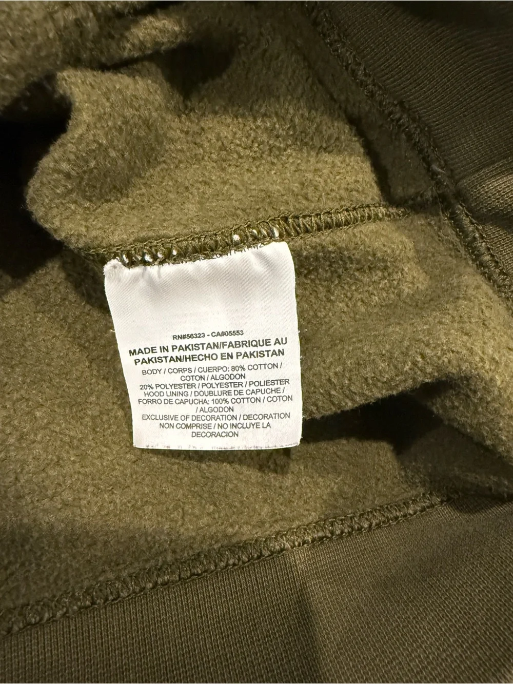 Nike Olive Green Hoodie with White Logo